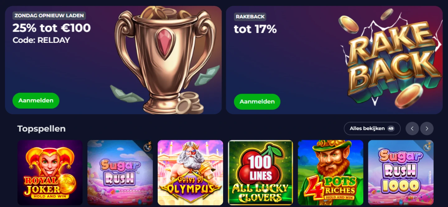 Casino jackpot wiel met gouden frame bij B7 Casino